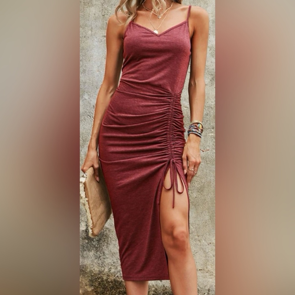 Burgundy Dress